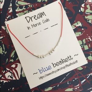 Morse Code 'Dream' Necklace