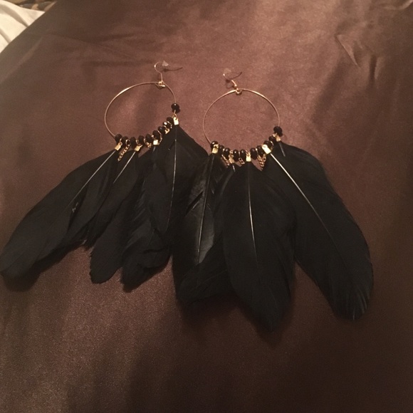 Big Feather earring