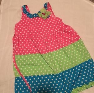 Summer dress with polka dots
