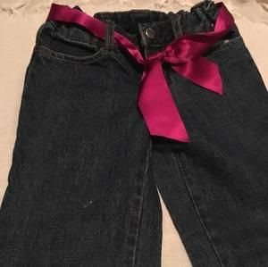 Gymboree bootcut jeans like new with bow detail