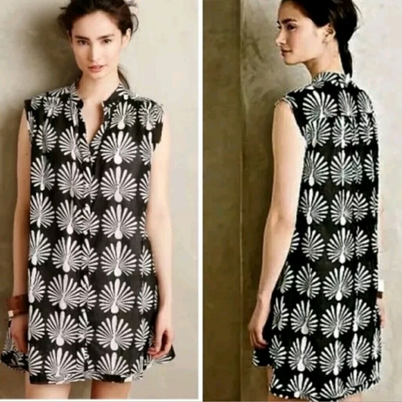 Anthropologie Dresses & Skirts - Anthropologie Porridge Peacock Sheer Shirt Dress