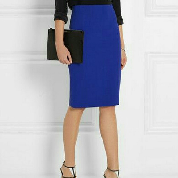 Jersey Pencil Midi Skirt