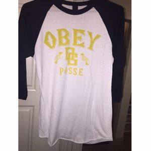 Obey 3/4 sleeve t-shirt