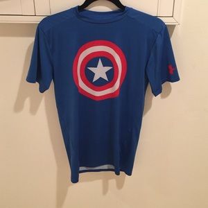 Men's Captain America Workout Shirt