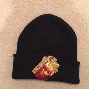 French Fry Sequin Beanie