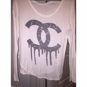 Chanel dripping long-sleeve shirt