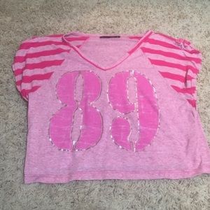 Pink crop top