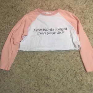 Long sleeve crop top