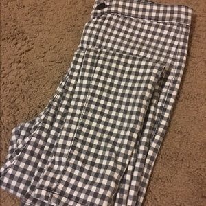 Topshop checkered pants