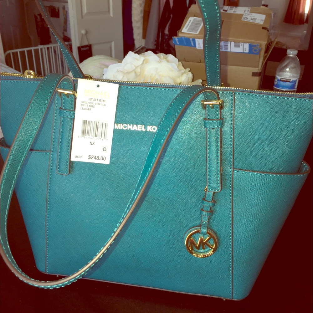 Teal Michael Kors Bag