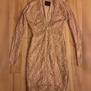 Holt Eli lace dress in nude