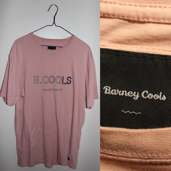 Barney Cools- salmon/pink cotton oversized tee