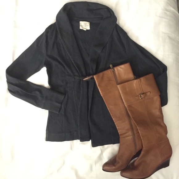 Banana Republic Navy Toggle Cardigan