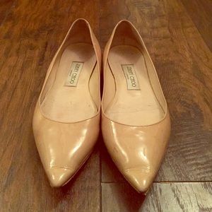 Classic Jimmy Choo nude flats