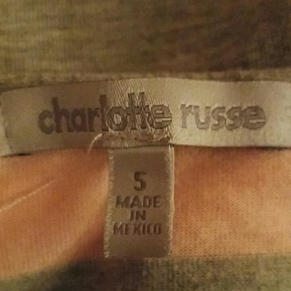 *SOLD* CHARLOTTE RUSSE Striped Top / Tee - Picture 2 of 4