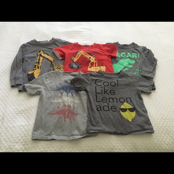 (Lot of 5) Boys 2T assorted graphic tees