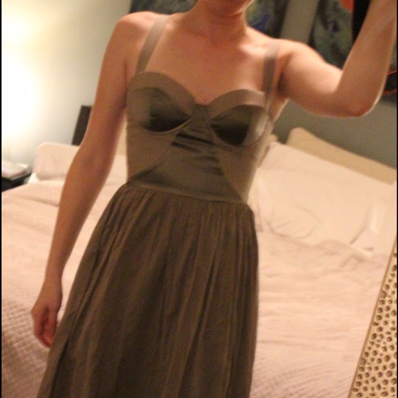 Green Bustier Dress