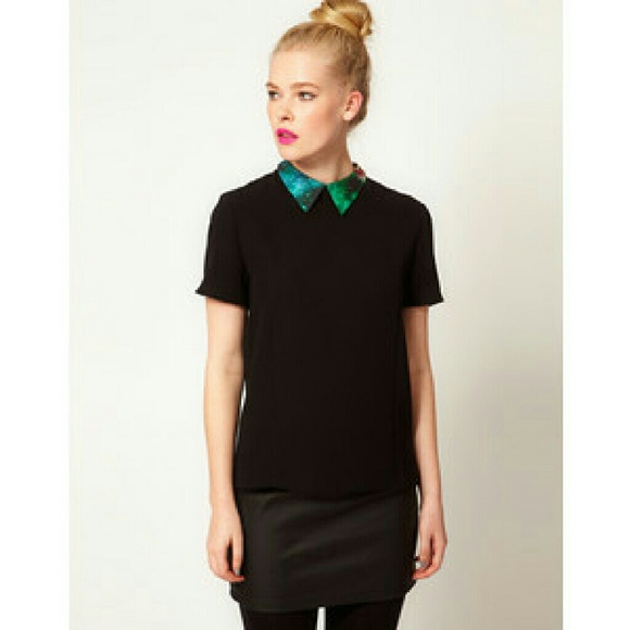 Sister Jane galactic collar shirt