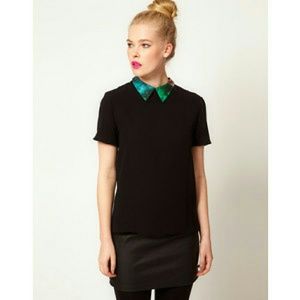 Sister Jane galactic collar shirt