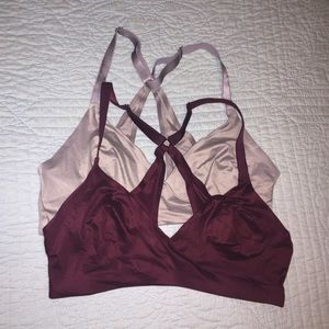 Bundle of 2 Aerie Keyhole Back Sunnie Bralettes