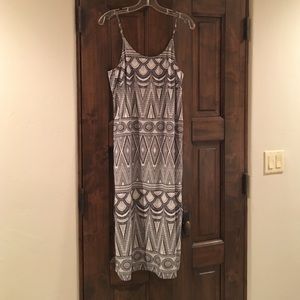 Tribal mid length dress