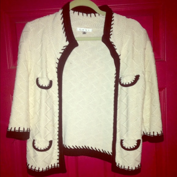 Cabi cable knit cardigan