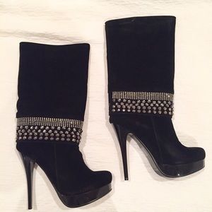 NEW black studded boots!