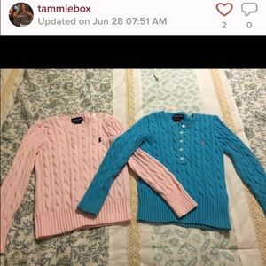 Child Girls Ralph Lauren sweaters size 6 like new