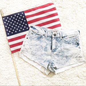 High waisted festival shorts with lace🇺🇸💕