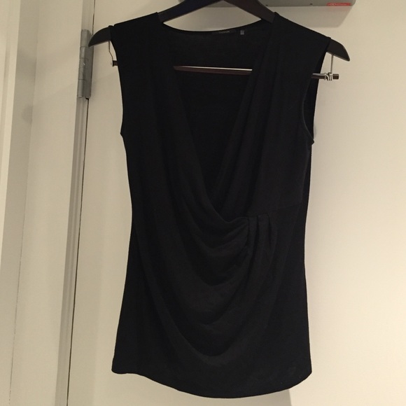Black Elie Tahari Sleeveless Top
