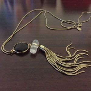 Long tassel necklace