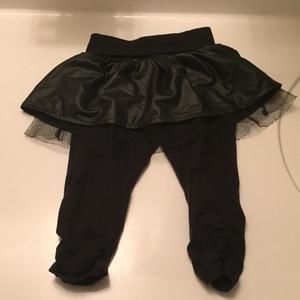 Leather skirt tutu