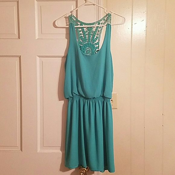 Seafoam colored tank dress