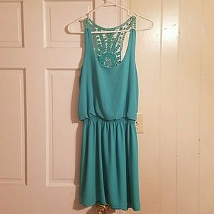 Seafoam colored tank dress