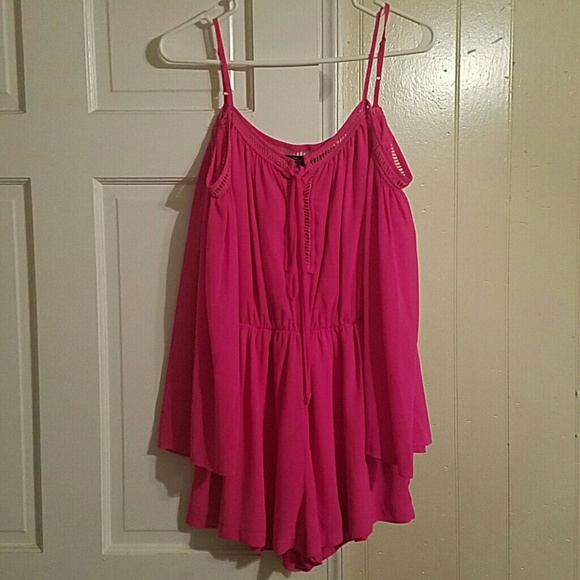 Hot pink romper