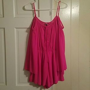 Hot pink romper