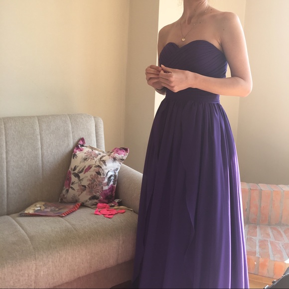 Purple bridesmaid dress