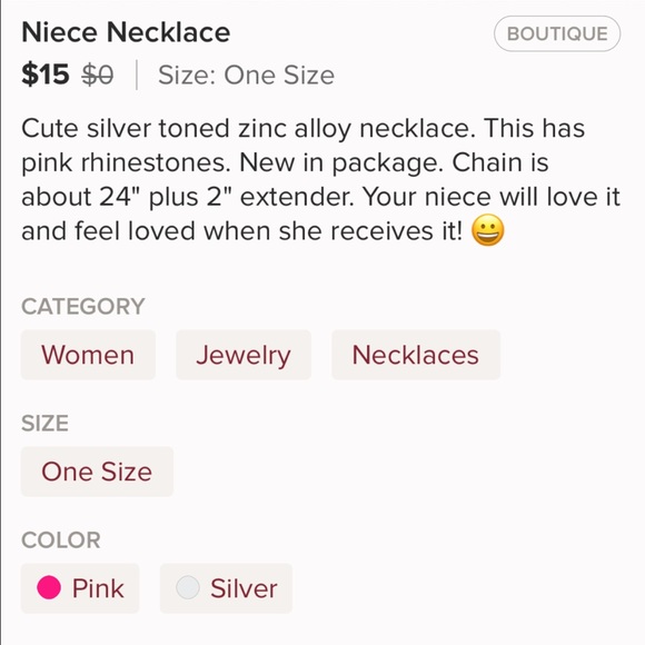 Niece Necklace - Picture 2 of 2