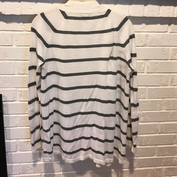 Express striped open cardigan. - Picture 2 of 2