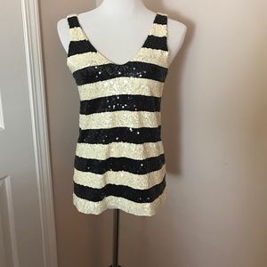J.Crew striped sequin top J.Crew striped sequin top
