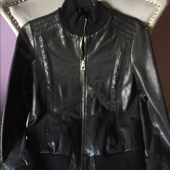 Rudsak Black leather bomber