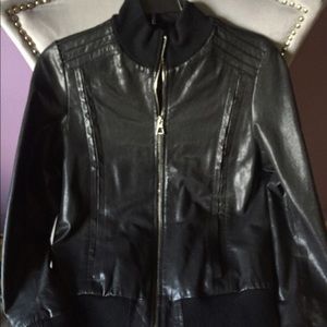 Rudsak Black leather bomber
