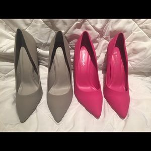 Faux Suede Pumps