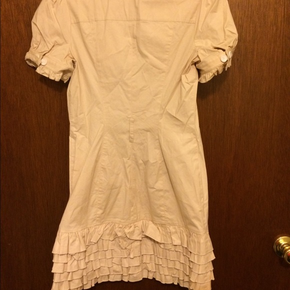 Beige Ruffle Bebe Dress. New Condition 💞 - Picture 4 of 4