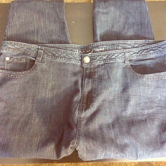 Avenue Skinny Ankle Zip Blingy Jeans