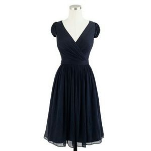 J crew mirabella dress newport navy