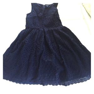 EUC navy blue Old Navy eyelet dress.