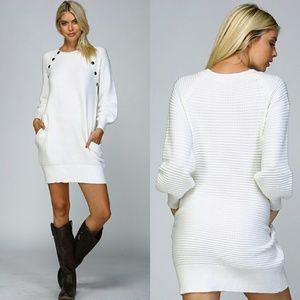 White Sweater Dress