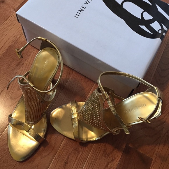 Nine West Gold Heels