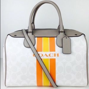 Coach mini Bennet Varsity Stripe Satchel